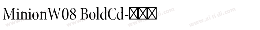 MinionW08 BoldCd字体转换